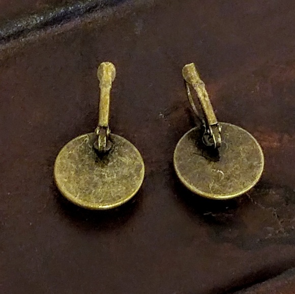 Allergy-Safe Autumn Mandala Earrings - Picture 3 of 5